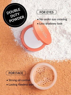 Insta-Ready Face & Under Eye Setting Powder Duo-Natural פשתן