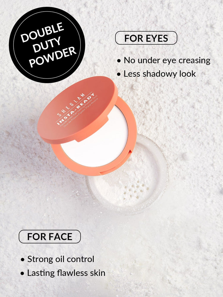 Insta-Ready Face & Under Eye Setting Powder Duo-Translucent