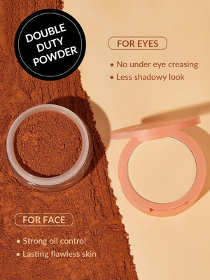 Insta-Ready Face & Under Eye Setting Powder Duo-Cocoa Loco