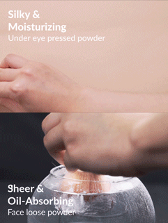 Insta-Ready Face & Under Eye Setting Powder Duo-Toasted Amande