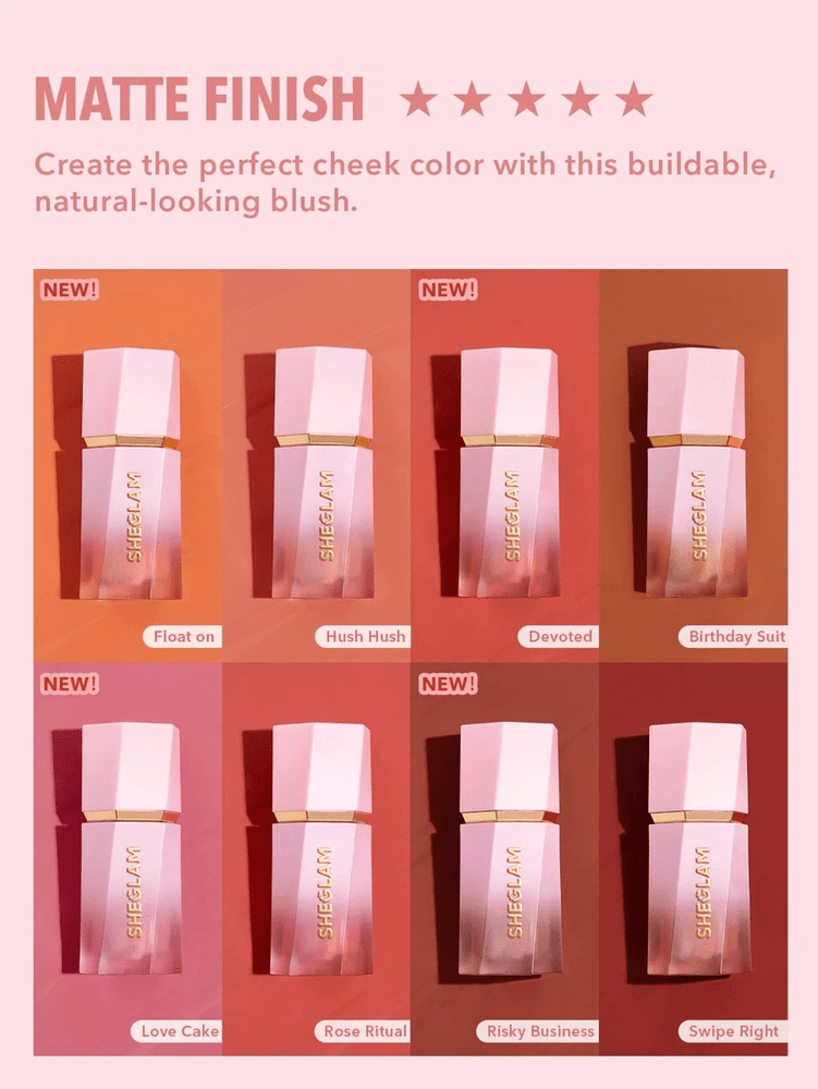Color Bloom Liquid Blush Matte Finish-Risky Business