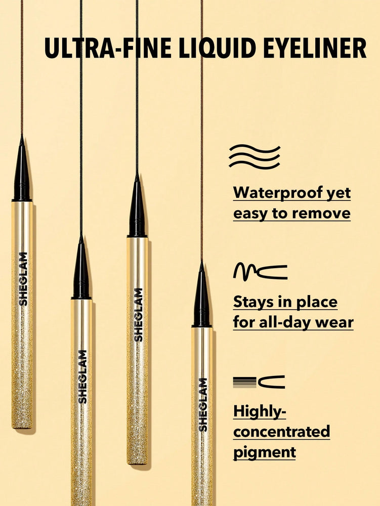 Line & Define Waterproof Vloeibare Eyeliner - Zwart