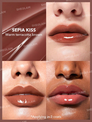 Pout-Perfect Shine Lip Plumper-Sepia Kiss