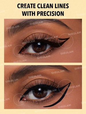 Wodoodporny eyeliner w płynie Line & Define - Czarny