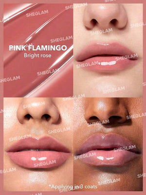 Pout-Perfect Shine Lip Plumper-Pink Flamingo