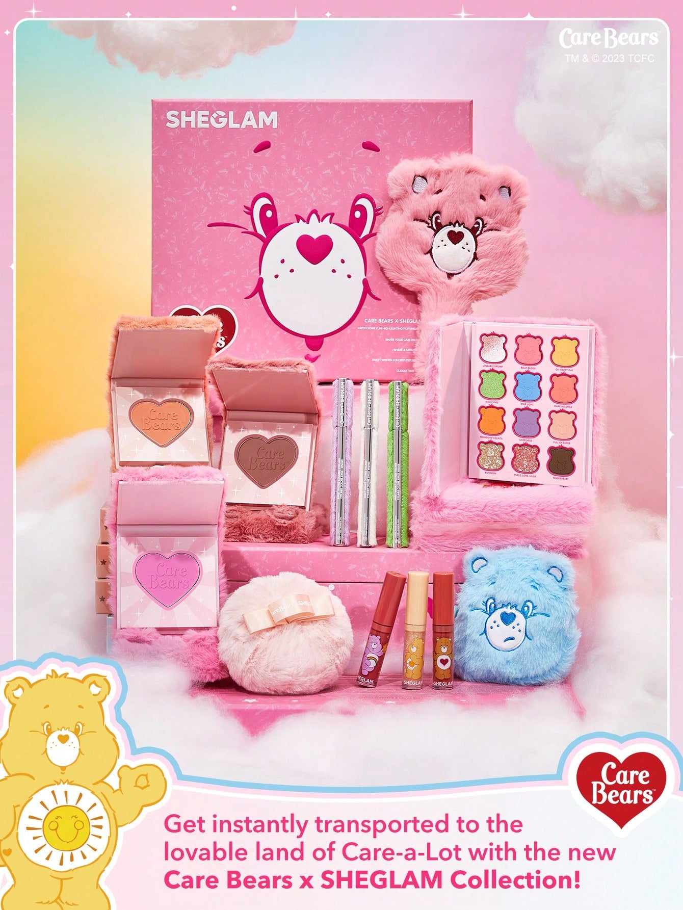 X Care Bears Cuddle Time Blush-Tickled Pink