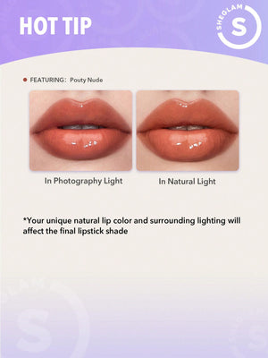 Mjuk 90-tals Glam Lip liner och Lip Duo Set-Pouty Nude Lip Set