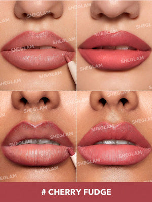 Glam 101 Lipstick & Liner Duo - Cherry Fudge