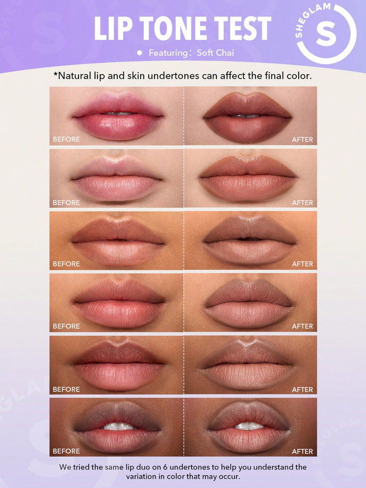 Glam 101 Lipstick & Liner Duo-Soft Chai