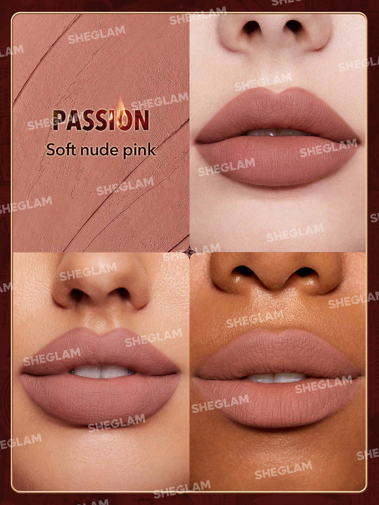 Dynamatte Boom Long-Lasting Matte Lipstick (Ember Rose Ver.)-Passion
