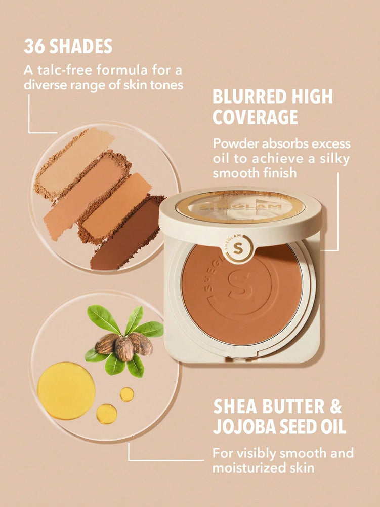 Skin-Focus High Coverage Powder Foundation-Almond