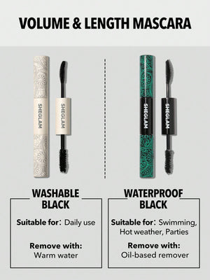 All-In-One Volume & Length Mascara-Washable Black