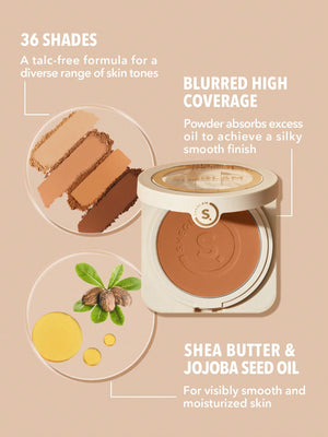 Skin-Focus High Coverage Powder Foundation-Cappuccino