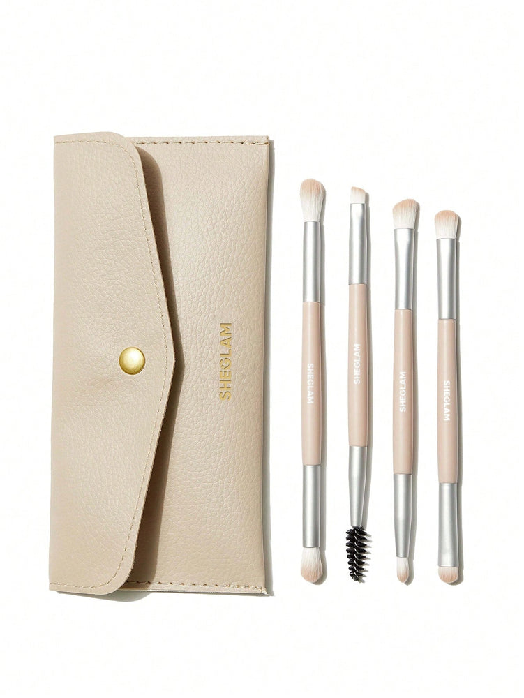 
                
                    Load image into Gallery viewer, Glam 101 Eye Essentials Brush Set With Bag
                
            