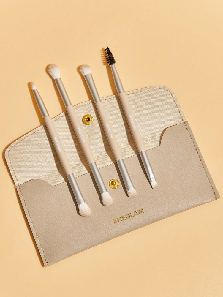 
                
                    Load image into Gallery viewer, Glam 101 Eye Essentials Brush Set With Bag
                
            