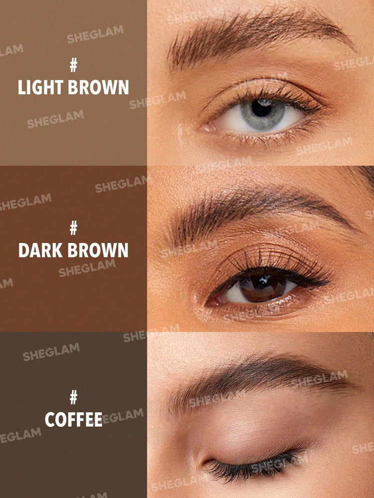 Zweiseitiger feiner Augenbrauenstift – Kaffee